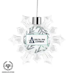 Delta Phi Lambda Christmas Ornament - Snowflake