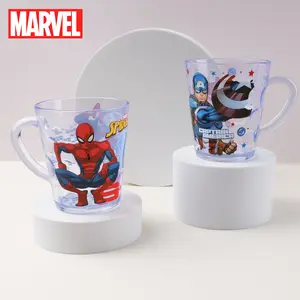 Marvel Officially Licensed ABS Collectible Design Cup Cute Mug Cute Party Drinkware Dishwasher Supplies Aesthetic Lightweight Unbreakable Kitchen Essentials 1PC Spider Man Captain America