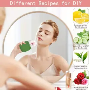Facial and Eye Ice Stick, Facial Beauty Ice Stick for Radiant Skin, Swelling Relief Silicone Ice Stick, Reusable Leak-Proof Skincare Tool