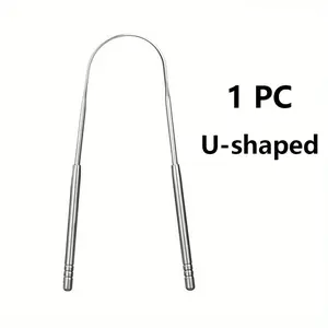Tongue cleaner, 1pc/3pcs stainless steel tongue scraper set, adult tongue scraper, tongue scraper against bad breath, tongue brush, helps eliminate bad breath (silver)