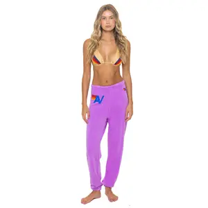 LOGO SWEATPANTS - NEON PURPLE