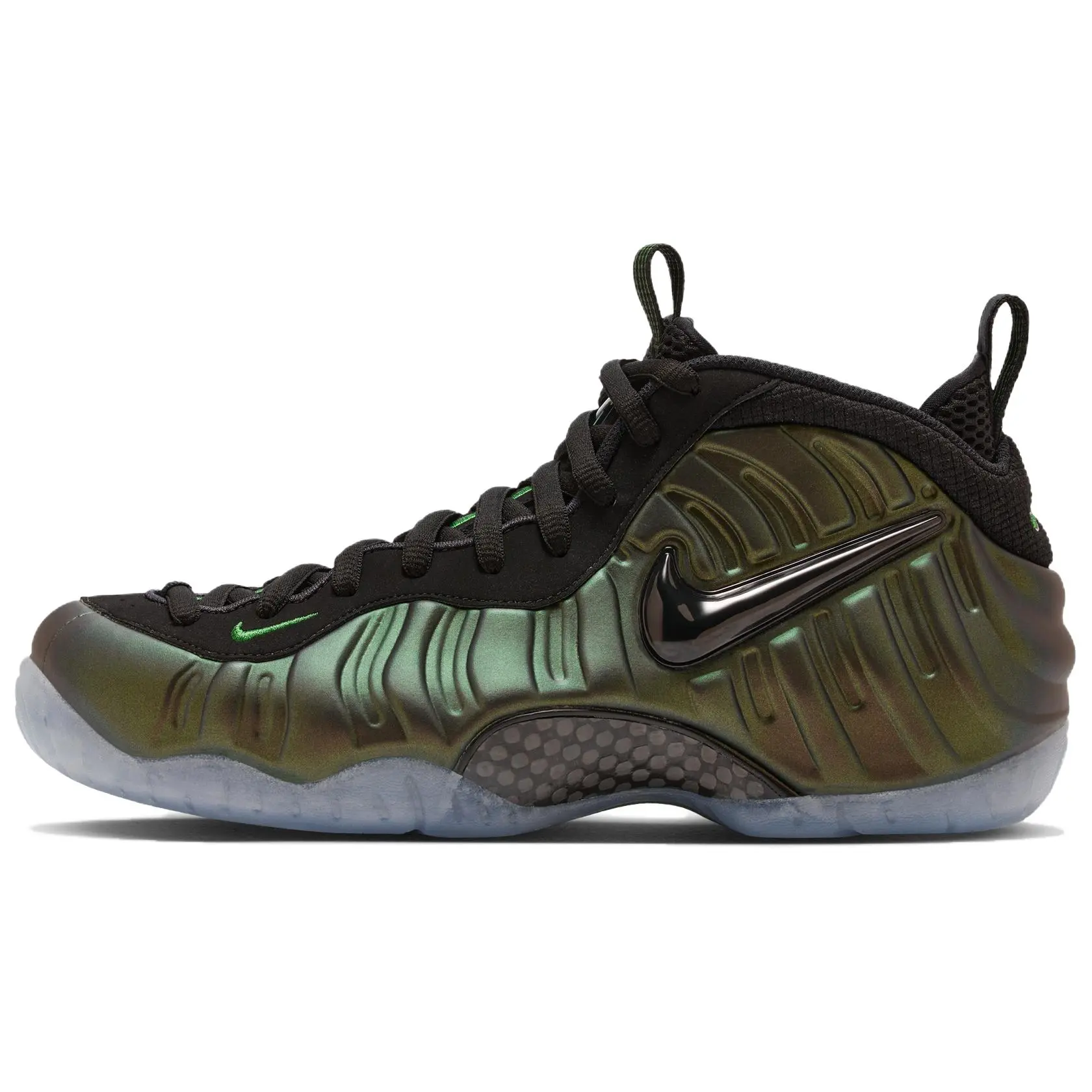 Nike Air Foamposite Pro Pine Green 2025 Retro Comfort Mid Top Basketball Shoes Men's Black HF0794-300