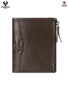 Men's Dual-Fold Solid Color Wallet, Large Capacity Multi-Functional Coin Purse, Bank Card Credit Card Holder, Multiple Card Slots, Zipper Bag Bp812