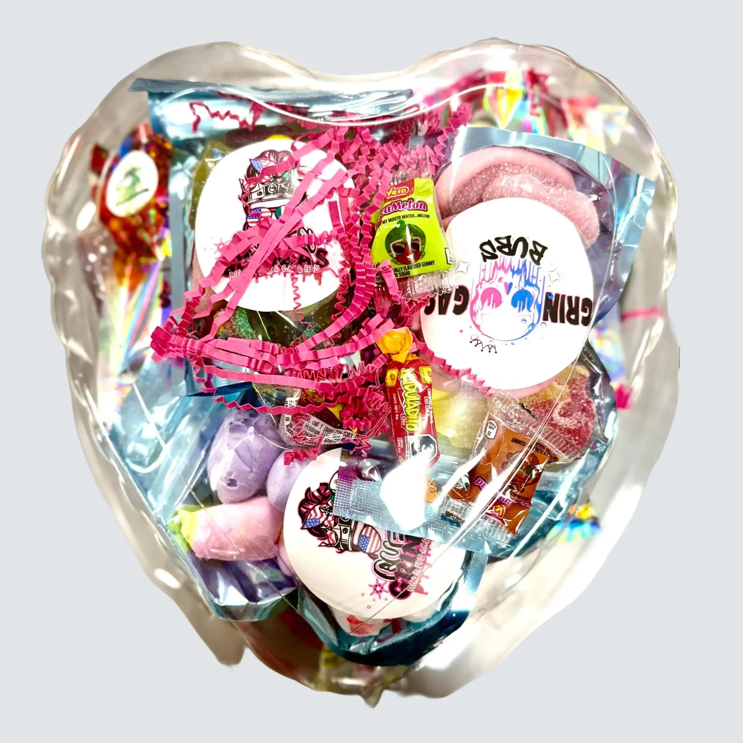 Gringas heart of love container filled with homemade candy treats Gift Gringas heart of love container filled with homemade candy treats Gift