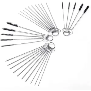 Carburetor Cleaner Cleaning Brushes Kit Small Wire Brush 20 Needles + 10 Brushes