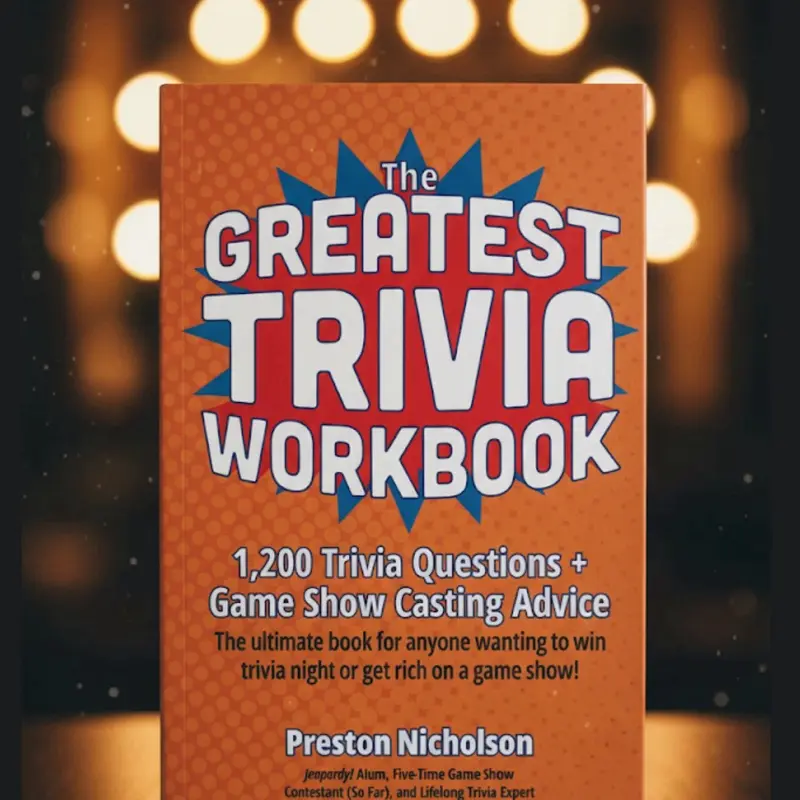 Test Preparation Trivia Expert Workbook - 1,200 Quiz Questions Activity Book with Game Show Casting Advice for Trivia Night