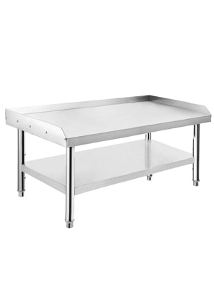 GARVEE Stainless Steel Grill Stand, 36x30x24 Inch, with Adjustable Undershelf for Hotel, Home, and Commercial Restaurant Kitchens