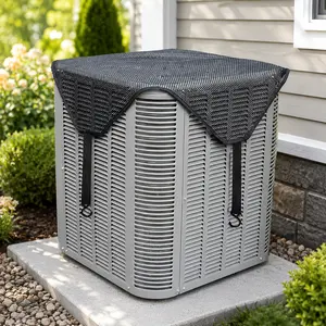 Central Air Conditioner Covers for Outside 26'' X 26'', Mesh AC Covers for Outside Unit, Breathable AC Conditioning Condenser Compressor Cover - Top Universal Defener for All Season