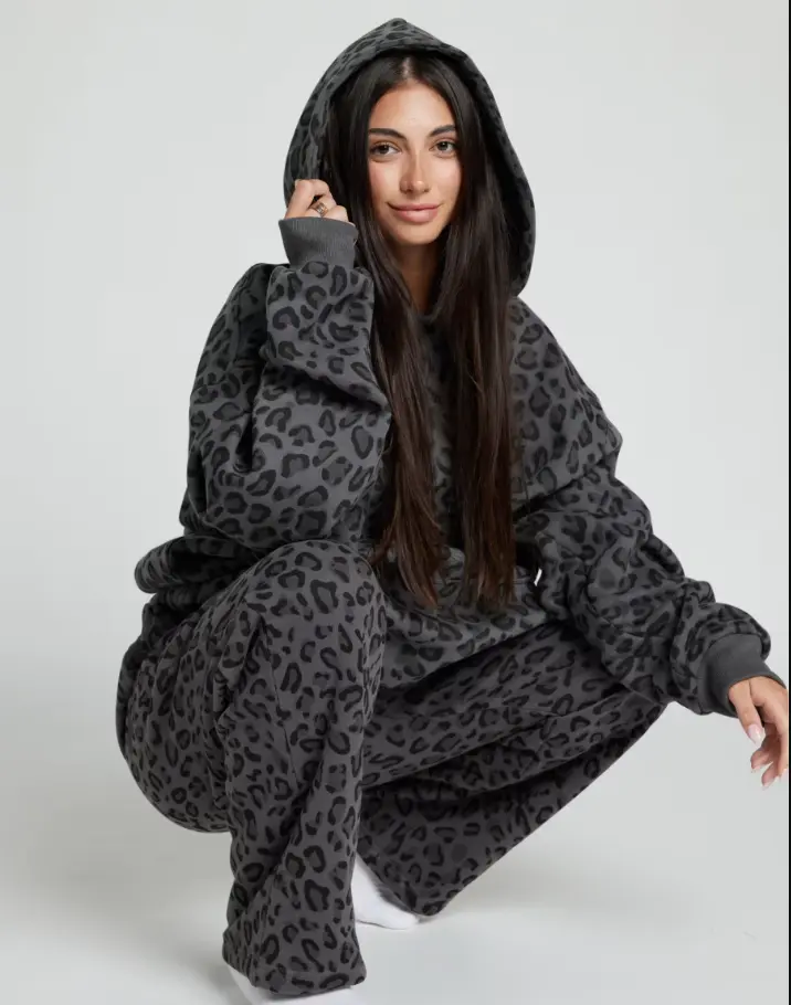 Comfrt | Minimalist Hoodie – Mega | Soft Oversized Panther Camo Hoodie | Mega Camo Hoodie | Panther Streetwear | Oversized Camo Hoodie and Sweatpants Set | Matching Unisex Streetwear Sweatsuit for Men and Women Cargo Classic