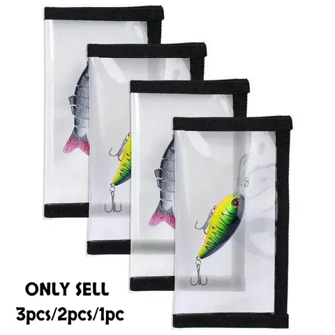 3pcs / 2pcs / 1pc Fishing Gear Bait Protective Cover, Fish Hook Protector, Bait Shield, Ensures Fishing Safety, High-Grade Transparent Anti-Puncture PVC, Easily View Bait, Bait Storage Protective Cover, Outdoor Fishing Supplies