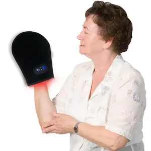 Cordless 80 LEDs Red Light Therapy Glove for Hands Fingers Wrists, 660nm 850nm Infrared Light Pad with 4 Modes & 20min Timer, Wearable Rechargeable Red Light Device for Home Office Use