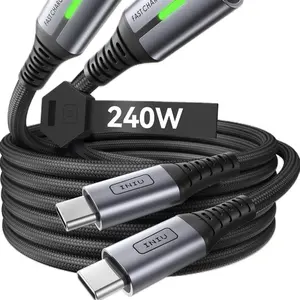 INIU USB C to USB C Cable - 240W Fast Charging Cord with Universal Port Compatibility for Mobile, Smartphone, Cellphone & Electronic Devices