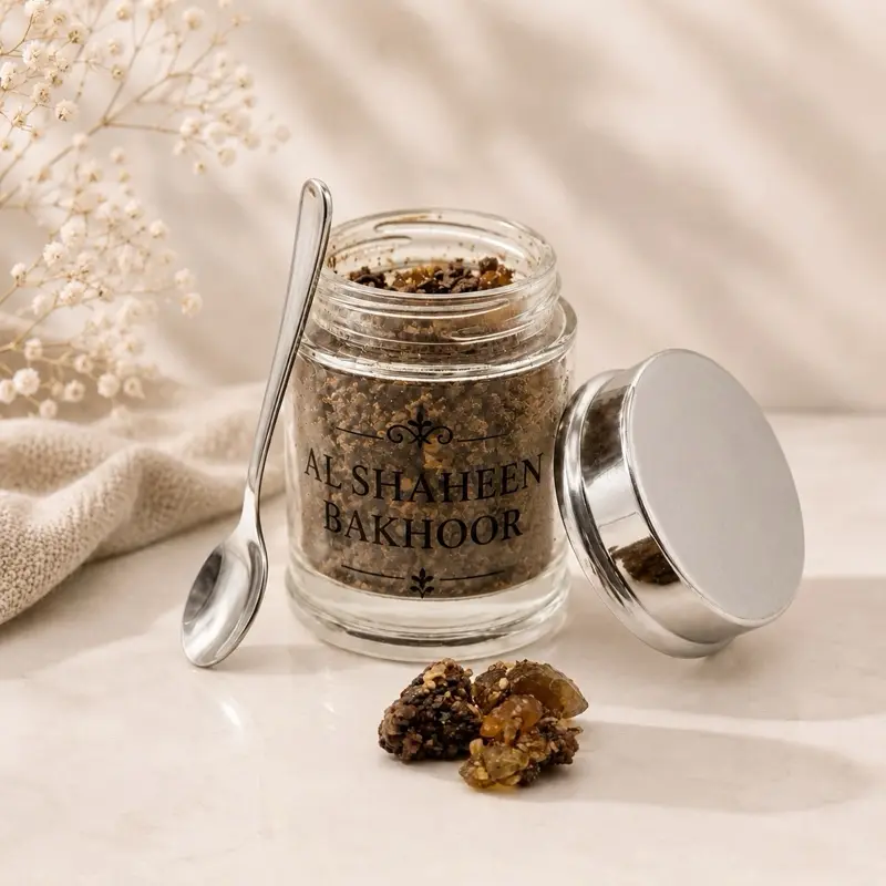 Bakhoor Charcoal Incense - Frankincense, Cardamom Scented Fragrance for Home Aromatherapy (Home Care Supplies)