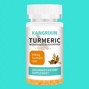 Turmeric Gummies, Gummy with 500mg Turmeric Curcumin, Joint Support Supplement, Vegetarian, Gluten Free, 30 Count