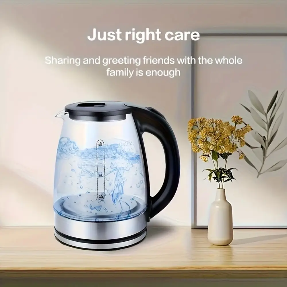 Multi-functional electric kettle, large capacity high borosilicate kettle, with automatic power-off and dry burning protection, anti-scald, large cali