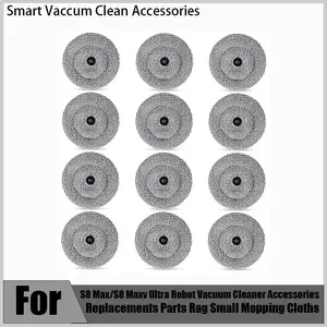 Mop Pads For Roborock S8 Max/S8 Maxv Ultra Robot Vacuum Cleaner Accessories Replacements Parts Rag Small Mopping Cloths