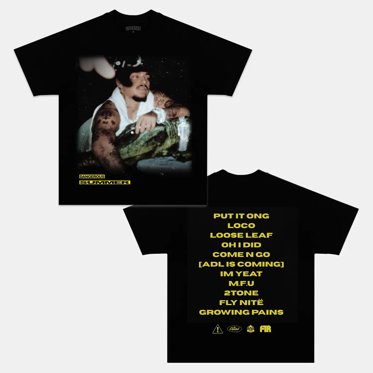 YEAT & DANGEROUS SUMMER 2025 V2 TEE SHIRT, GIFT FOR FANS, UNISEX SHIRT