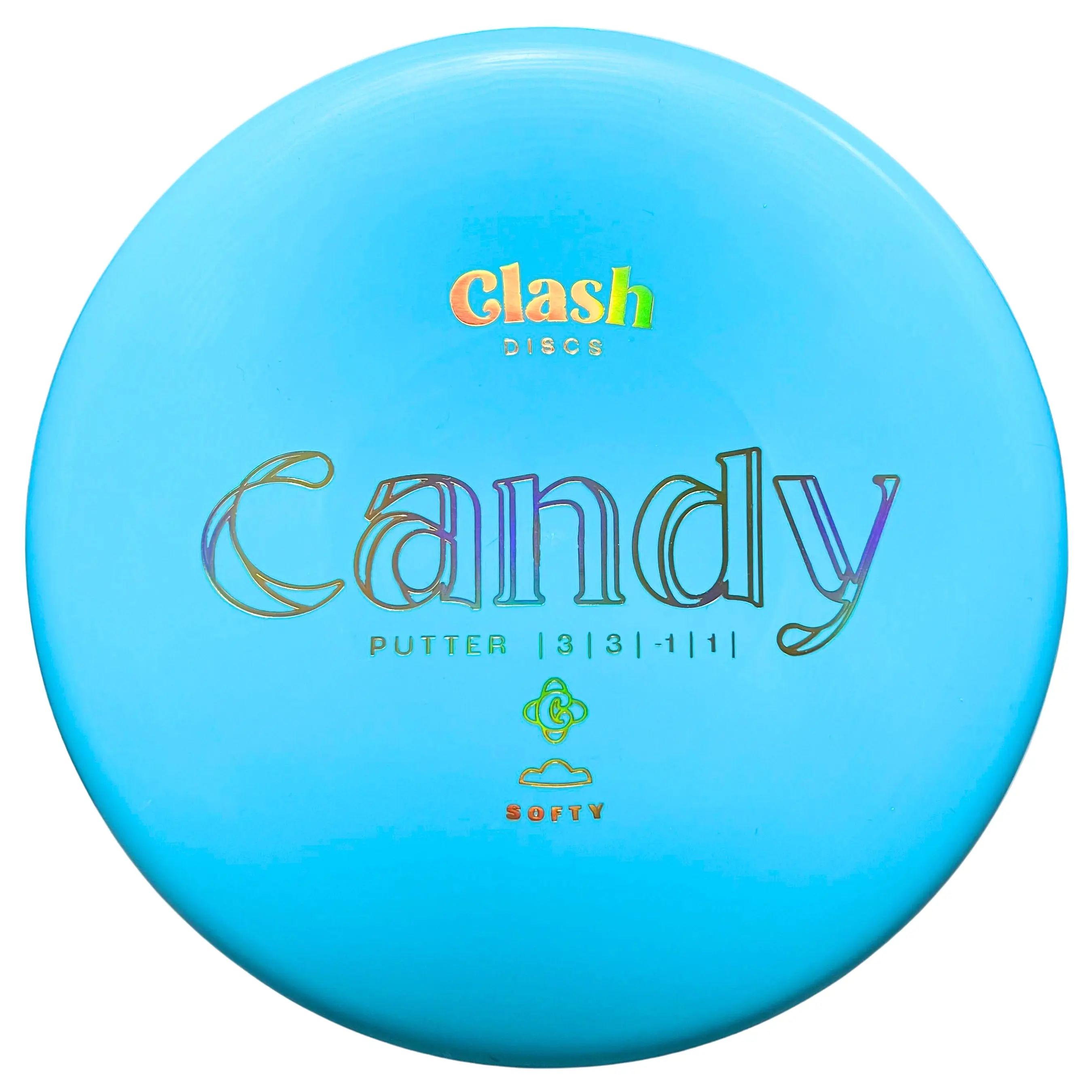Candy Disc Golf Putter - Understable Beadless Design for Sweet Spot, Outdoor Play, Steady Ring Plastic Options (Midgrade/Premium), 173g Softy Material, Comfortable Grip for All Players
