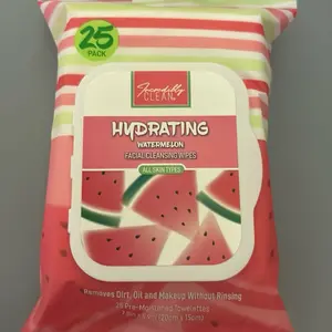 Watermelon Facial Cleansing Wipes 25ct