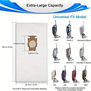 10pcs Dust Bag Straps Compatible with Kirby Vacuum Cleaners Models 204811, 204814, Sentria, Avalir, Ultimate G7E, G10, G10E, G5, G6, KY10, MK2, MK3 - Durable Plastic Accessories for Enhanced Cleaning Efficiency