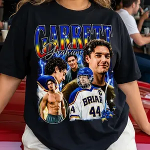 Garrett Graham Mineral Washed T-shirt, Vintage Briar University #44 Hockey Graphic Shirt Featuring Garrett Graham Played by Alex Connolly Sweatshirt, Off Campus Sports Romance Series Retro Hoodie Apparel, Gift for Hockey Romance BookTok Fans