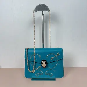 Pre-owned Bvlgari calfskin Shoulder Bags Serpenti Forever Pillar shoulder bag qiqia9725