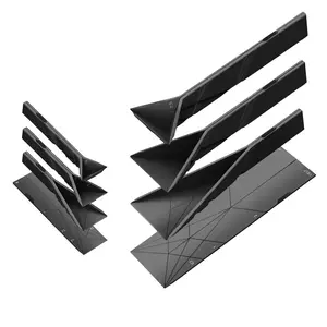 Blue Polygonal Flat 3-In-1 Measuring Spoons Set, Magnetic Foldable Multi-Purpose Cooking Baking BBQ Utensils