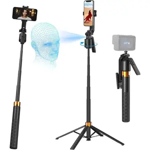 70 inch Auto   Tripod for , Gesture Control,   360?Rotation Phone Tripod, Gimbal stabilizer for Smartphone,  for Live Streaming, Content Creator