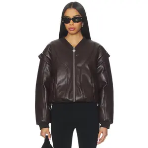 OW Collection Valentina Jacket in Dark Brown