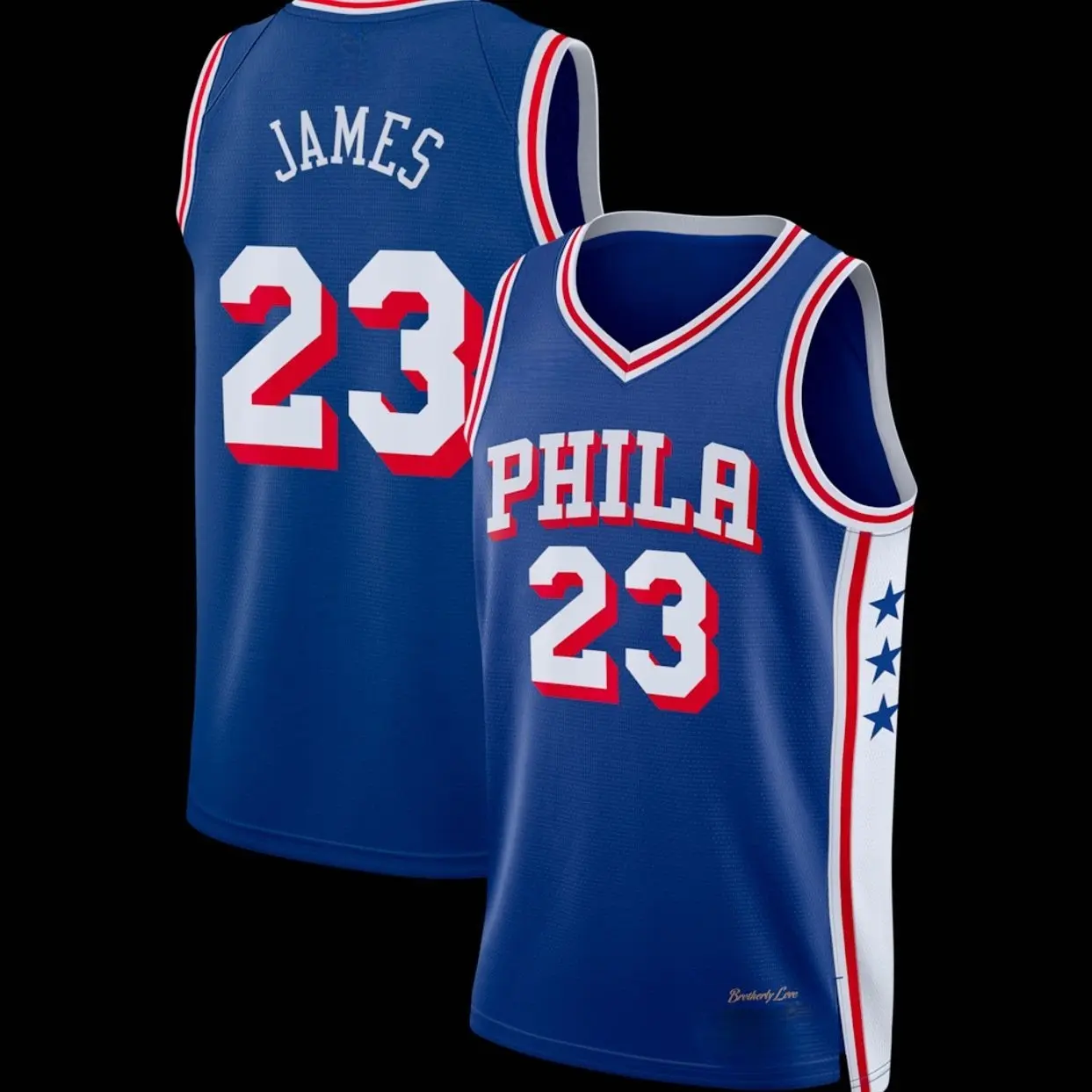 Unisex Basketball #23 James Philadelphia Team Swingman Jersey - Icon Edition - Royal