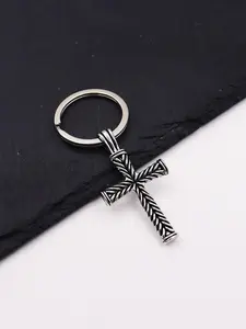 Vintage Cross Design Keychain, Fashionable Keychain for Men & Women, Trendy All-match & Exquisite Keychain for Birthday Gift, Gothic Cross Keychain
