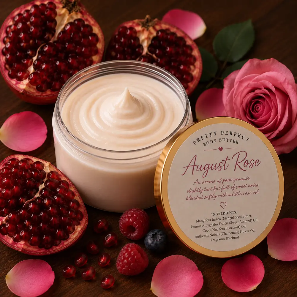 August Rose Body Butter Ultra Hydrating aloe vera