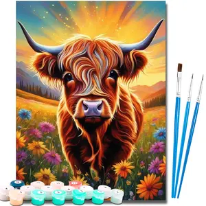 Paint by Numbers Kit for Adults Beginner,Easy Adult Paint by Number Kits on Canvas DIY Painting for Surprise Gift Home Wall Decor 16x20 Inch