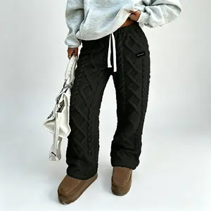 Women's Fleece Wide Leg Pants, Cozy Plush Winter Pants, Sherpa Lined Lounge Pants, Warm Wide Leg Sweatpants, Fuzzy Winter Trousers for Women