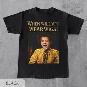 Funny LOTR Shirt, When Will You Wear Wigs Meme Tee, Gift for Movie Fans, Gollum Foodie, Funny LOTR Gift, Goblin and Wizard, Y2K Funny Shirt