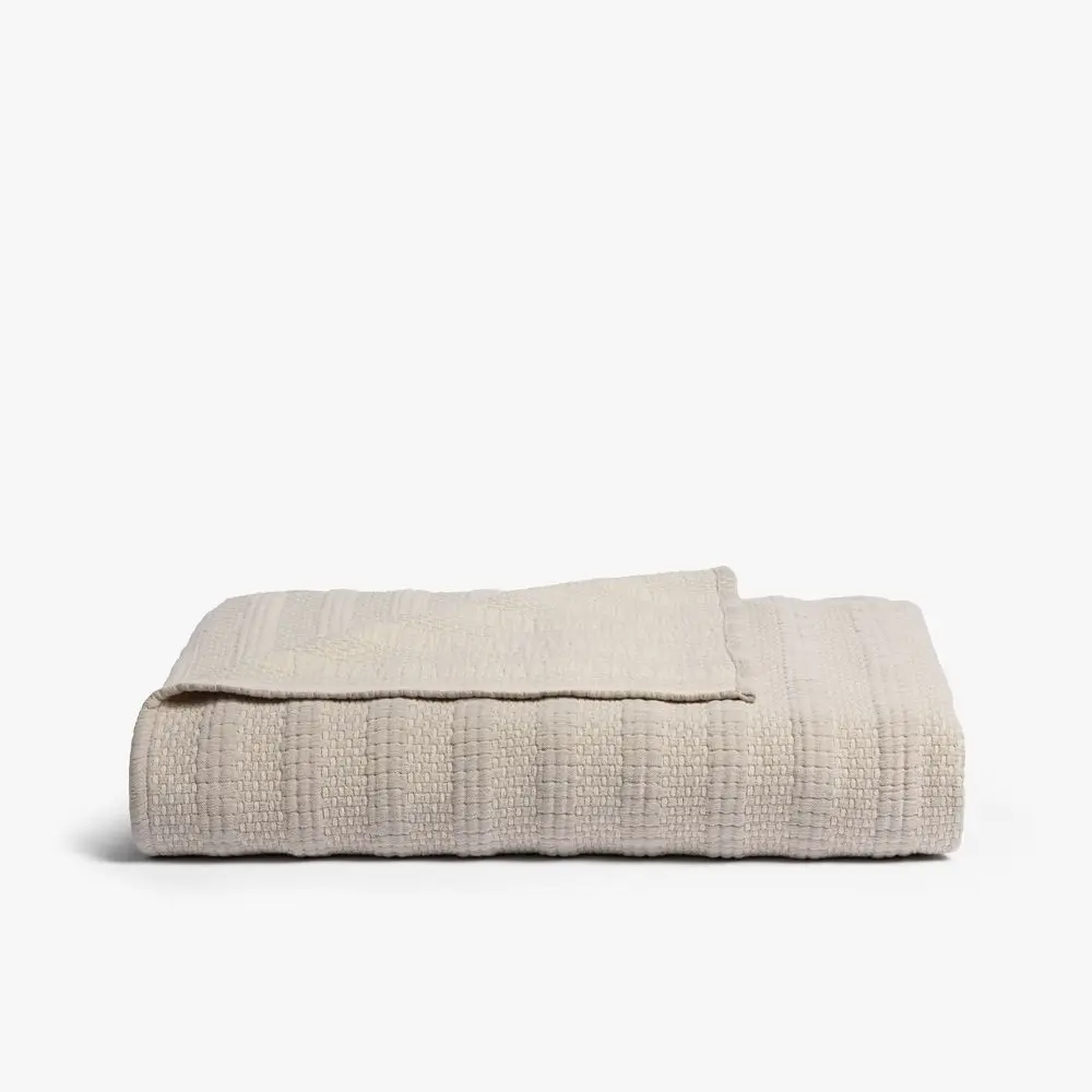 Desert Stripe Bed Blanket Queen/King Natural - Parachute Desert Stripe Bed Blanket Queen/King Natural - Parachute