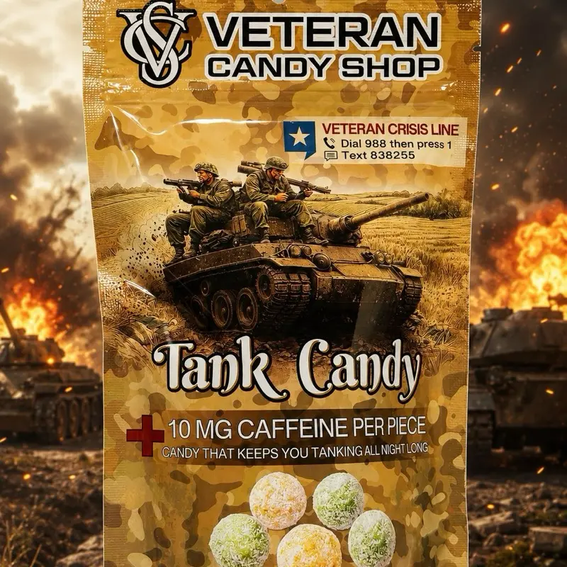 Tank Candy 10mg caffeine per piece
