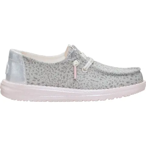 HEYDUDE Wendy Youth Luxe Leopard - Kids Slip on Shoes