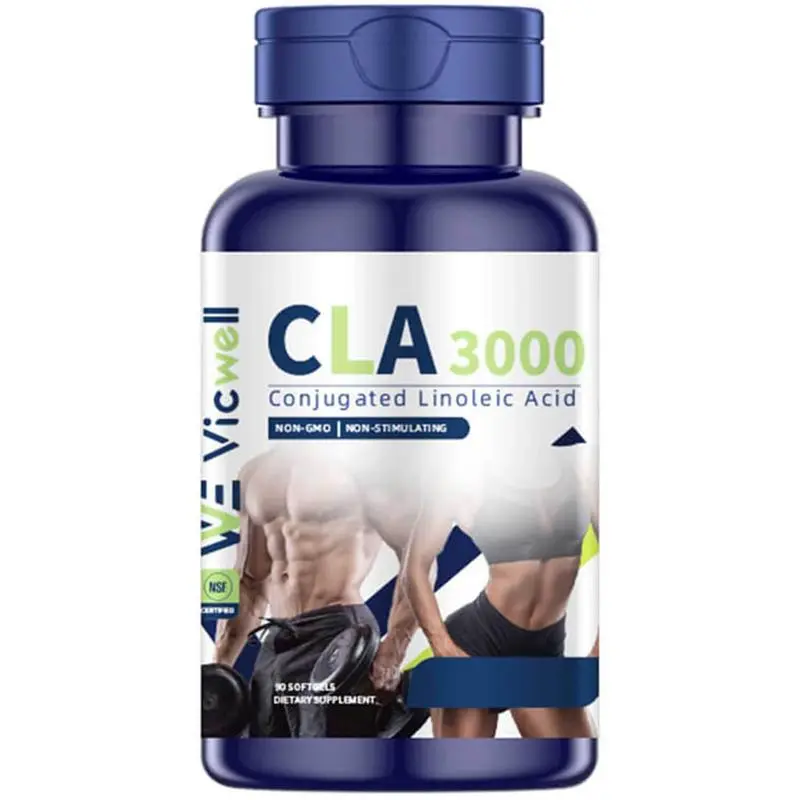 for three bottles] Vicwell CLA 3000 dietary Supplement 90 Softgels Edible Fitness Healthcare Oil Acid Optimum