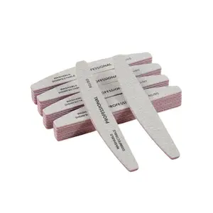 Professional Half-moon Nail File, 10pcs/set Durable Nail File, Manicure & Pedicure Tool for Nail Art Shaping and Smoothing, Nail Art Design Nail Accessories
