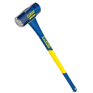 212 MAIN Groz Engineering Tools 12 lbs Sledge Hammer - Dual Grip, Induction Hardened for Strong Impact