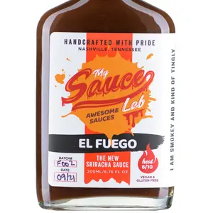 My Sauce Lab El Fuego Smoky Peppers Chocolate Sauce Dressing Sauce Topping Sauce Marinade Cooking Sauce Low Sugar Low Fat Natural Dairy Free Gluten Free Bottle Pack Flavor Dip