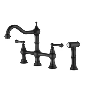 Bridge Dual Handle Kitchen Faucet - Pull-Out Side Spray