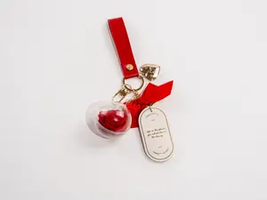 ExoticEtFleur Preserved Rose Keychain: A Symbol of Everlasting Affection (can be customize)