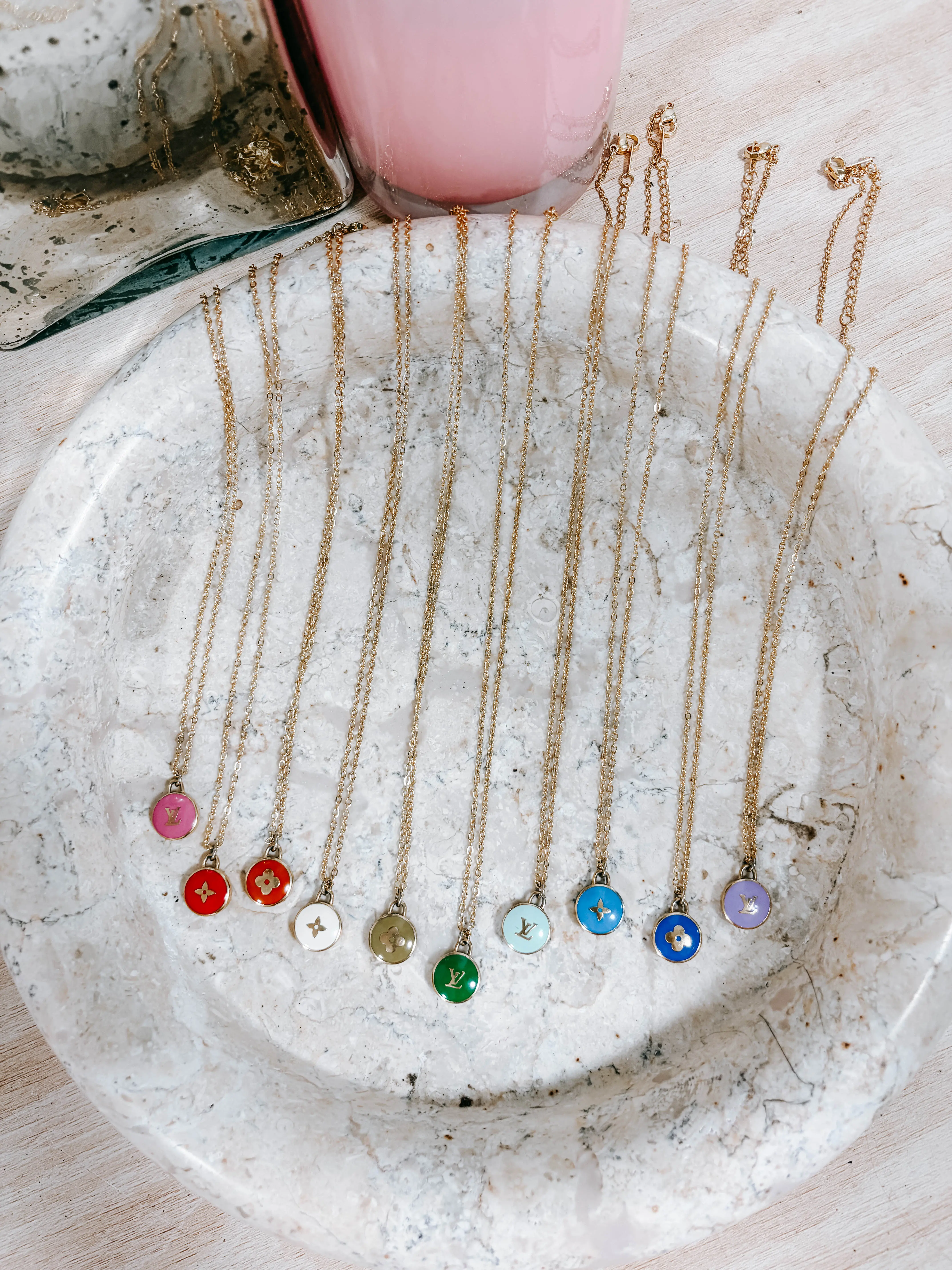 Pre-owned Louis Vuitton Upcycled LV Charm Necklaces *Final Sale*