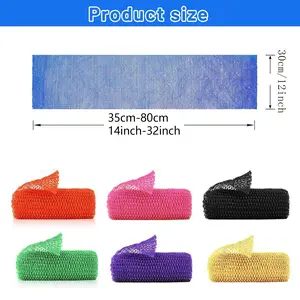 African Net Sponge, 1 Count Exfoliating Body Scrubber for Bath and Shower, Multiple Textures with Gentle Deep Exfoliating and Rich Lather for All Skins, Personal