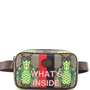 Pre-owned GUCCI material Belt Bags Zip Belt Bag Printed GG Coated Canvas by Rebag