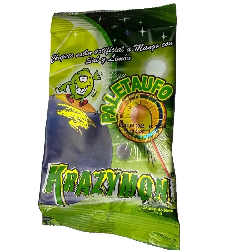 Krazymon Paletaufo mango salt and lime lollipop