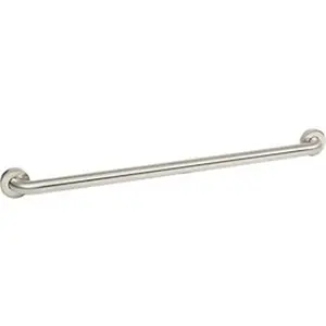 212 MAIN Satin Stainless Steel Straight Grab Bar, 1.5 in. Dia, 36 in. Length, Flanges & Joints Included, Sleek Appearance, ADA Accessibility Guidelines Compliant, Supports More Than 250 lbs, for Motorcycle Frame Changing & Fittings