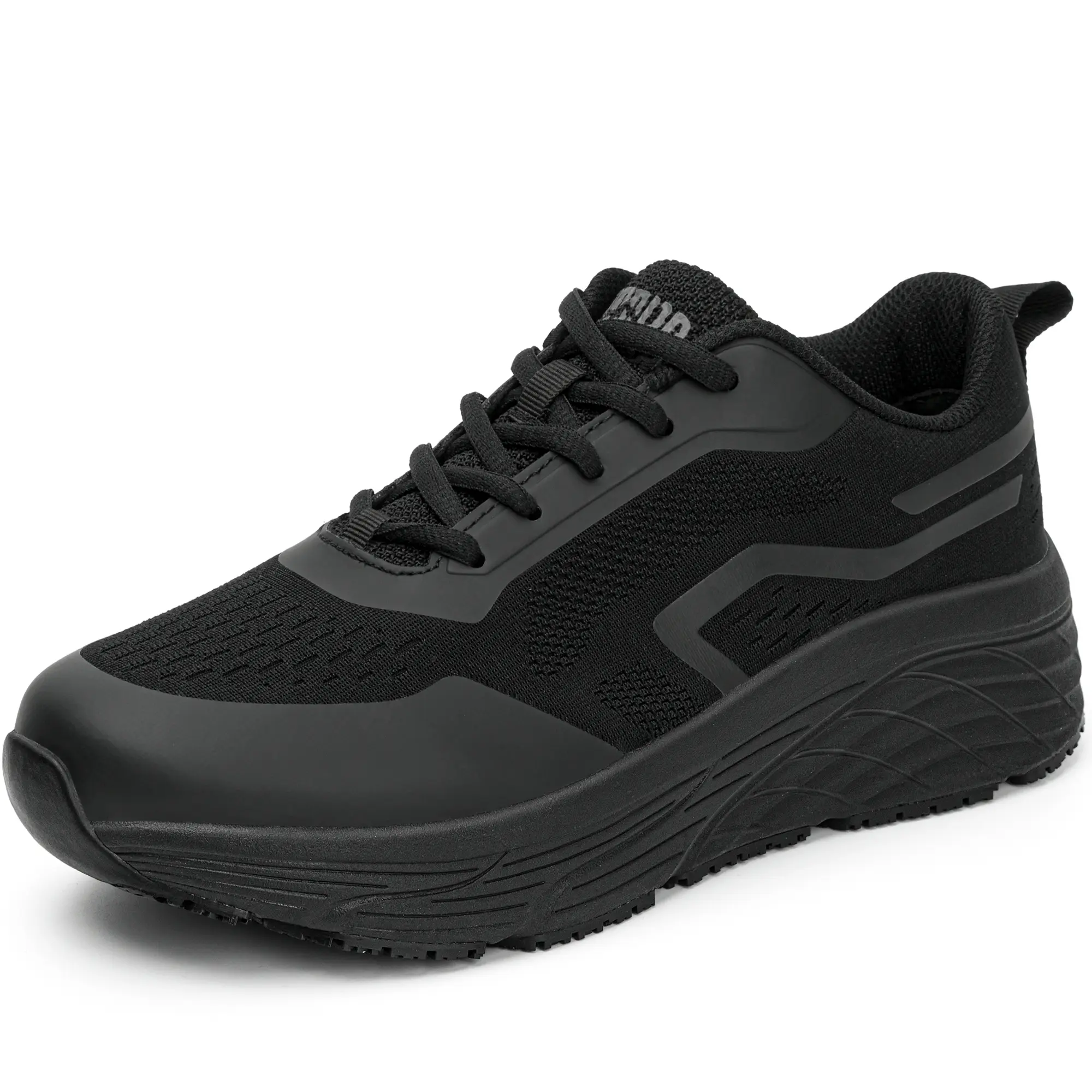 R CORD Women's Slip Resistant Waterproof Work Shoes, Slip-On Kitchen Shoes, Work Sneakers for Restaurant and Nursing, Oil Resistant Sole with Arch Support for Standing All Day